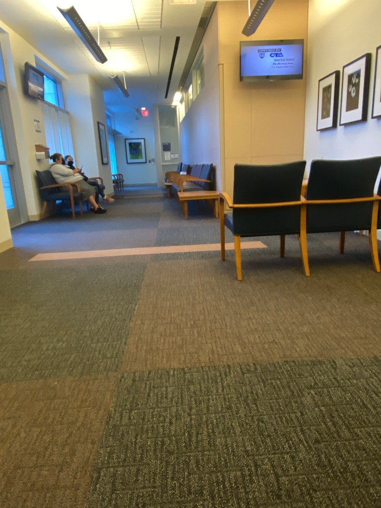 waiting room with only two people